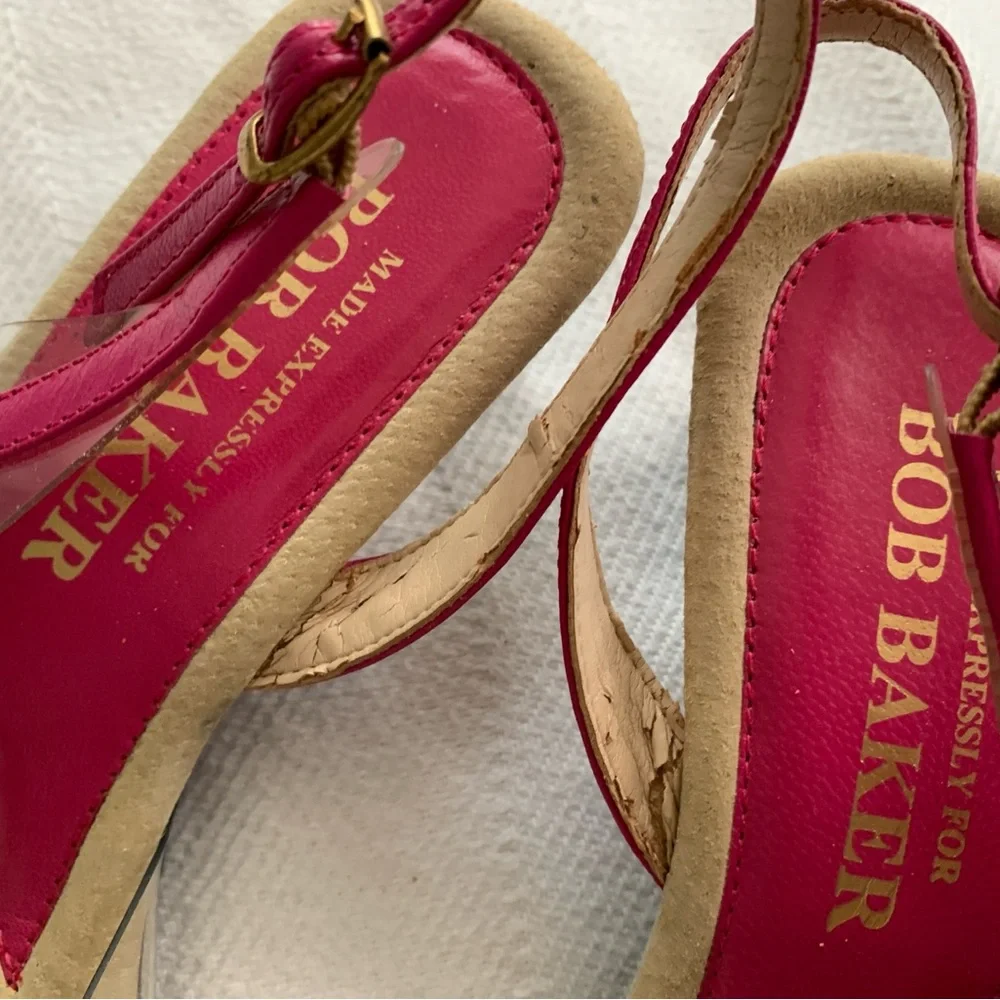 Bob Baker Leather Colorful Polka Dot Slingback Sandals - Picture 5 of 6